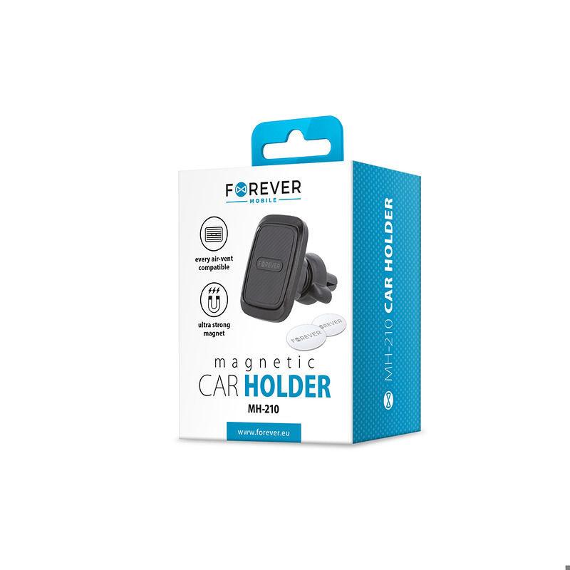 Forever car holder for air vent MH-210 magentic black - Billede 2