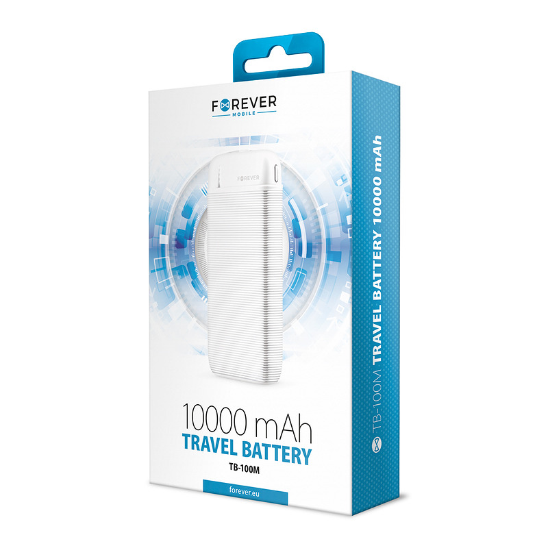 Forever power bank TB-100M 10000 mAh white - Billede 5