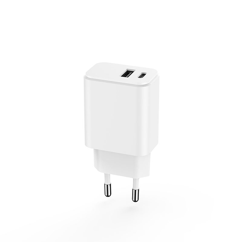 Setty charger 1x USB + USB-C 3A 20W white - Billede 4