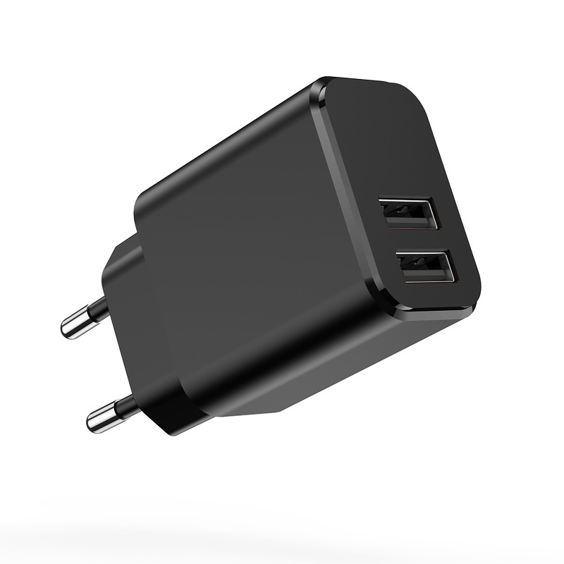 Setty charger 2x USB 3A black - Billede 2