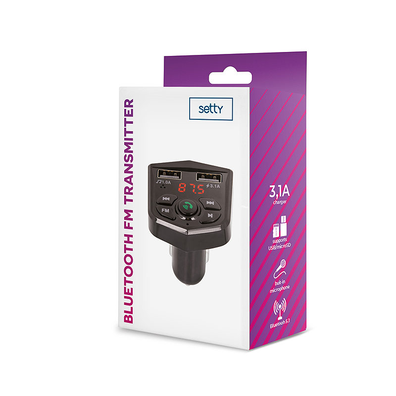 Setty FM Bluetooth transmitter TFM-03 - Billede 2