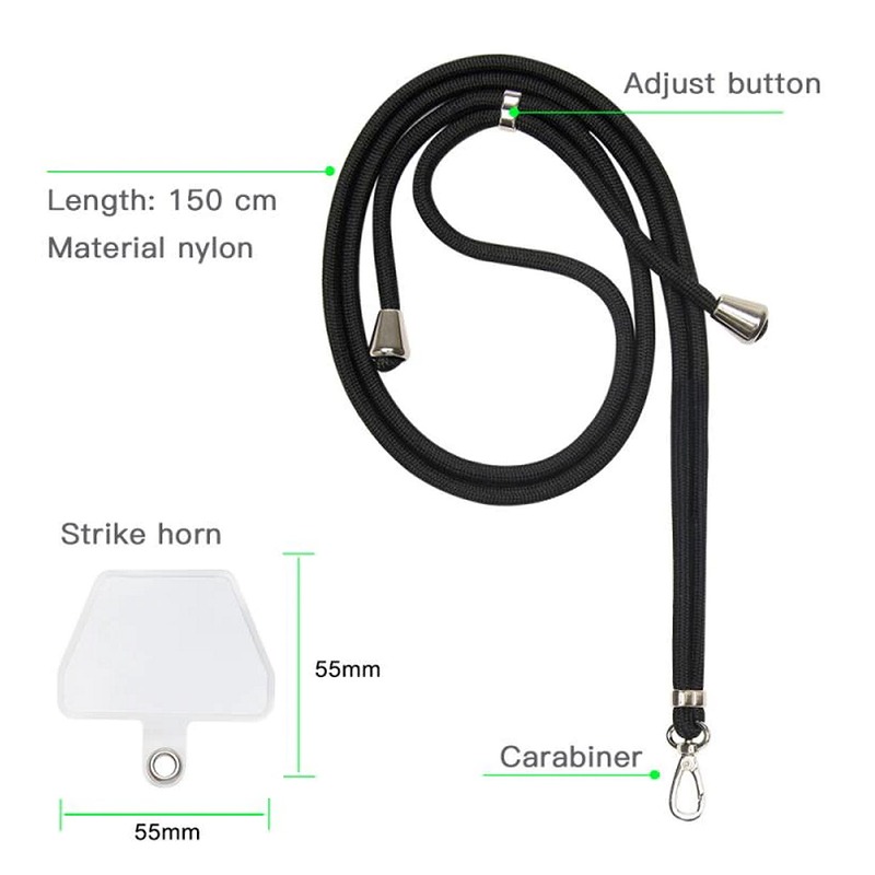 Universal neck strap for phones grey - Billede 4