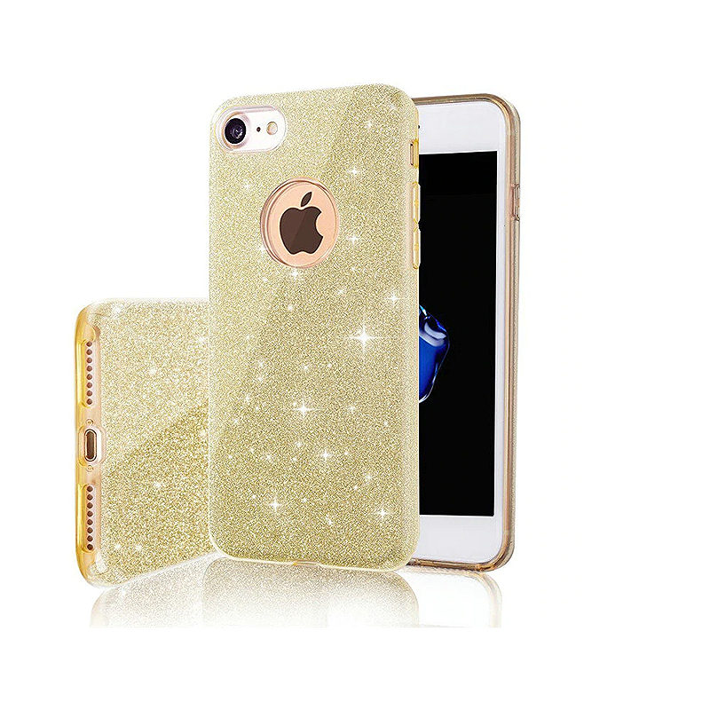 Glitter 3in1 case for iPhone 13 6,1" gold