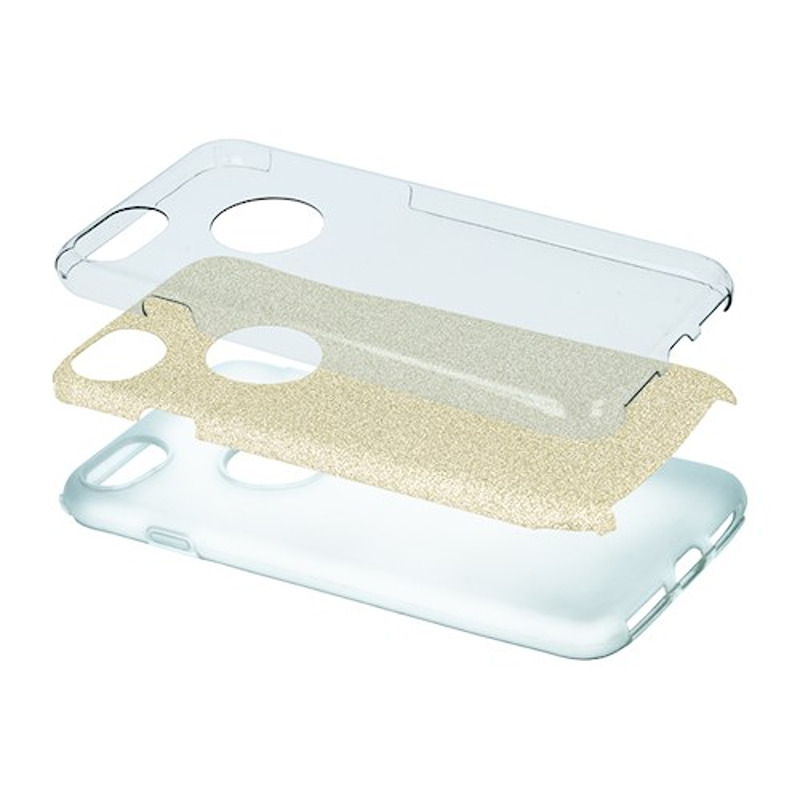 Glitter 3in1 case for iPhone 13 6,1" gold - Billede 5