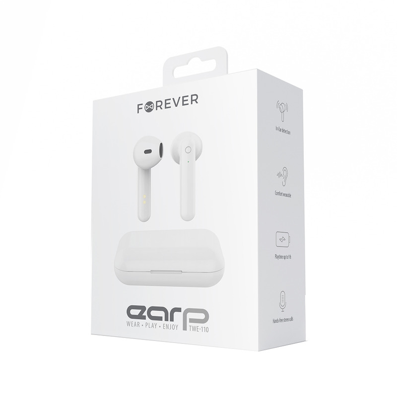 Forever Bluetooth earphones TWE-110 Earp white - Billede 3