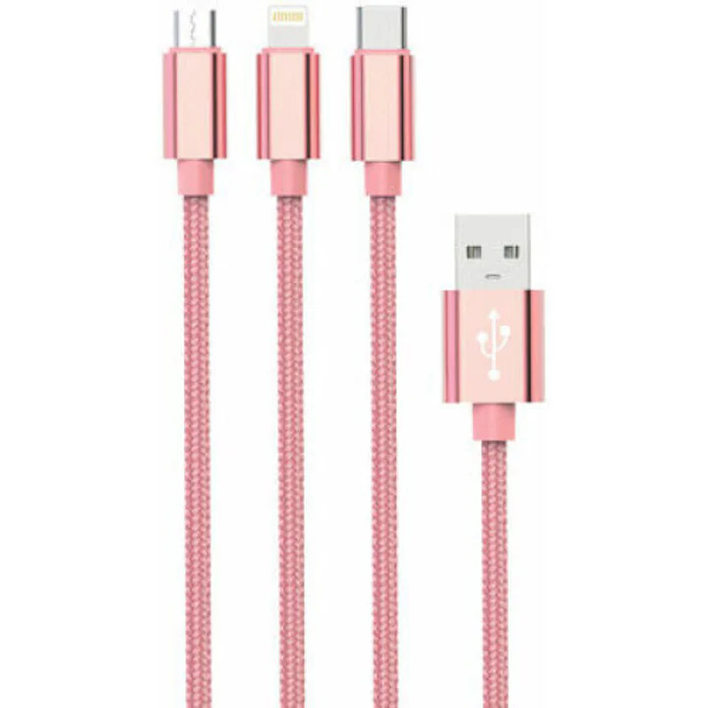 Setty 3in1 cable USB-Lightninh+USB-C+
