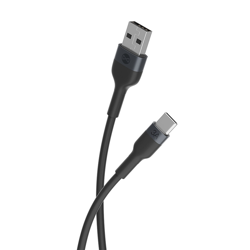 Forever Flexible cable USB - USB-C 1,0 m 3A black - Billede 4
