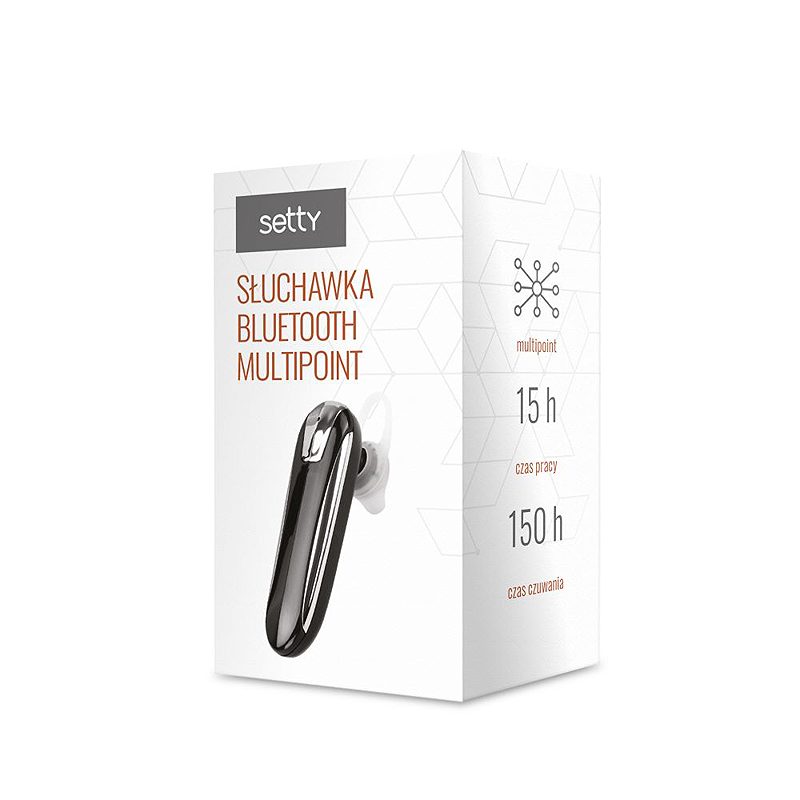 Setty multipoint bluetooth earphone SBM-01 black JO - Billede 2