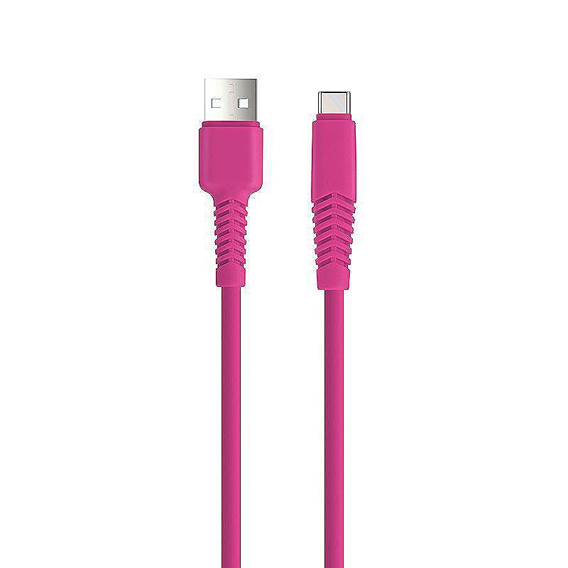 Setty cable USB - USB-C 1,5 m 2A KSA-C-1.526 pink