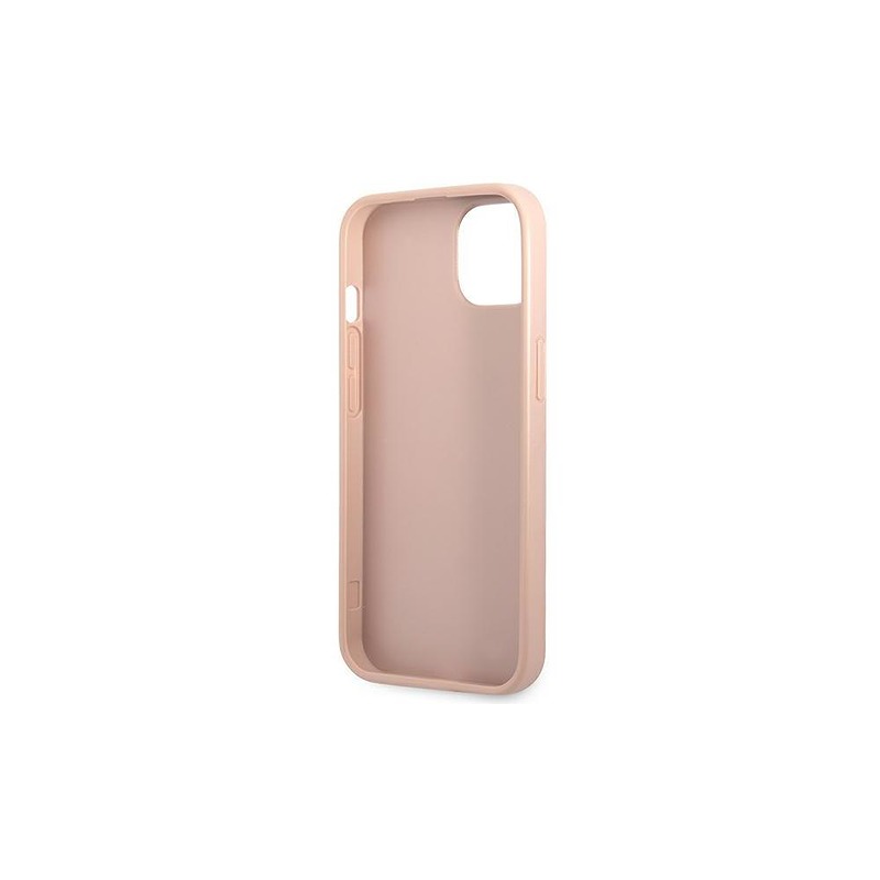 Guess case for iPhone 14 Pro Max 6,7" GUHCP14XPSATLP pink HC Saffiano PU Triangle - Billede 3