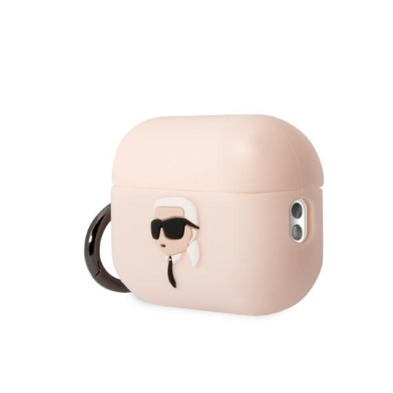 Karl Lagerfeld case for Airpods Pro 2 KLAP2RUNIKP white 3D Silicone NFT Karl - Billede 3