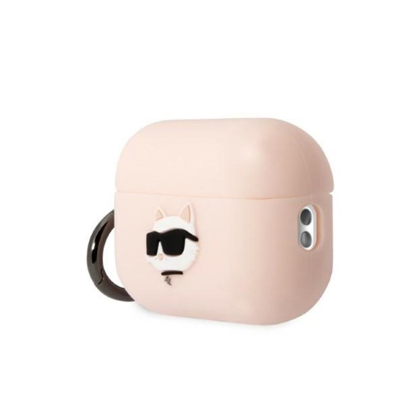 Karl Lagerfeld case for Airpods Pro 2 KLAP2RUNCHP pink 3D Silicone NFT Karl - Billede 3