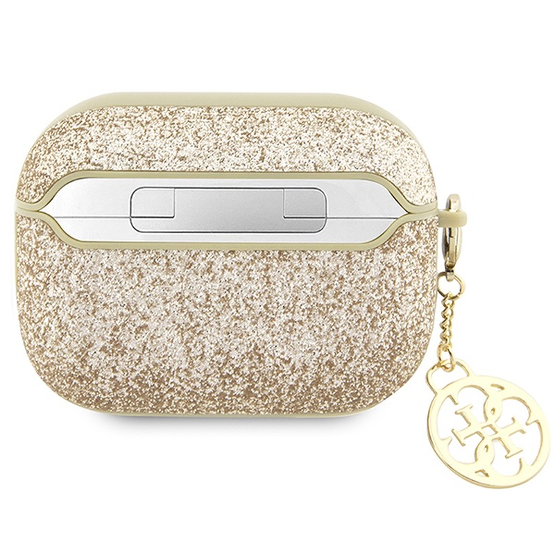 Guess case for AirPods Pro 2 GUAP2GLGSHD gold PU Glitter Flake 4G - Billede 2