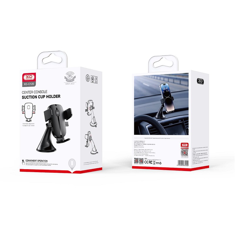 XO car holder C120 black with suction cup - Billede 2