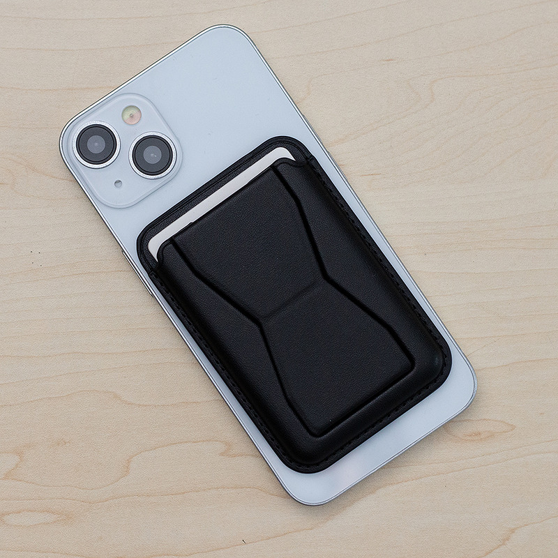 Card holder with stand black - Billede 3