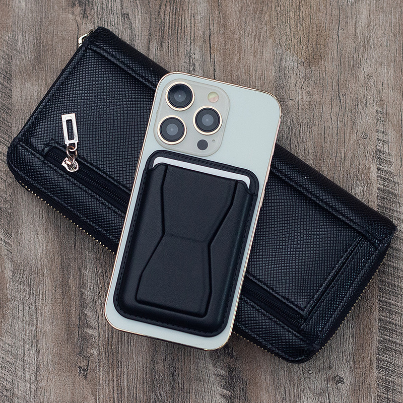 Card holder with stand black - Billede 4