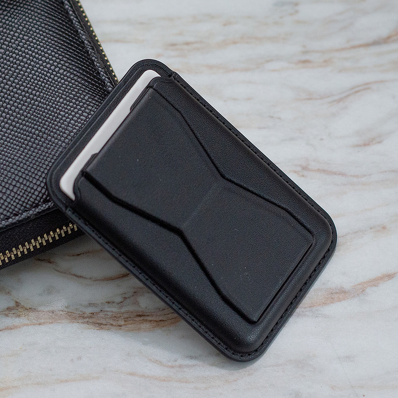 Card holder with stand black - Billede 5