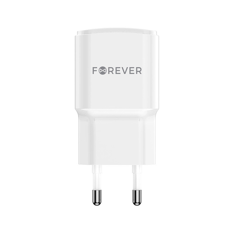 Forever TC-01-20AC PD QC charger 1x USB-C 1x USB 20W white - Billede 4