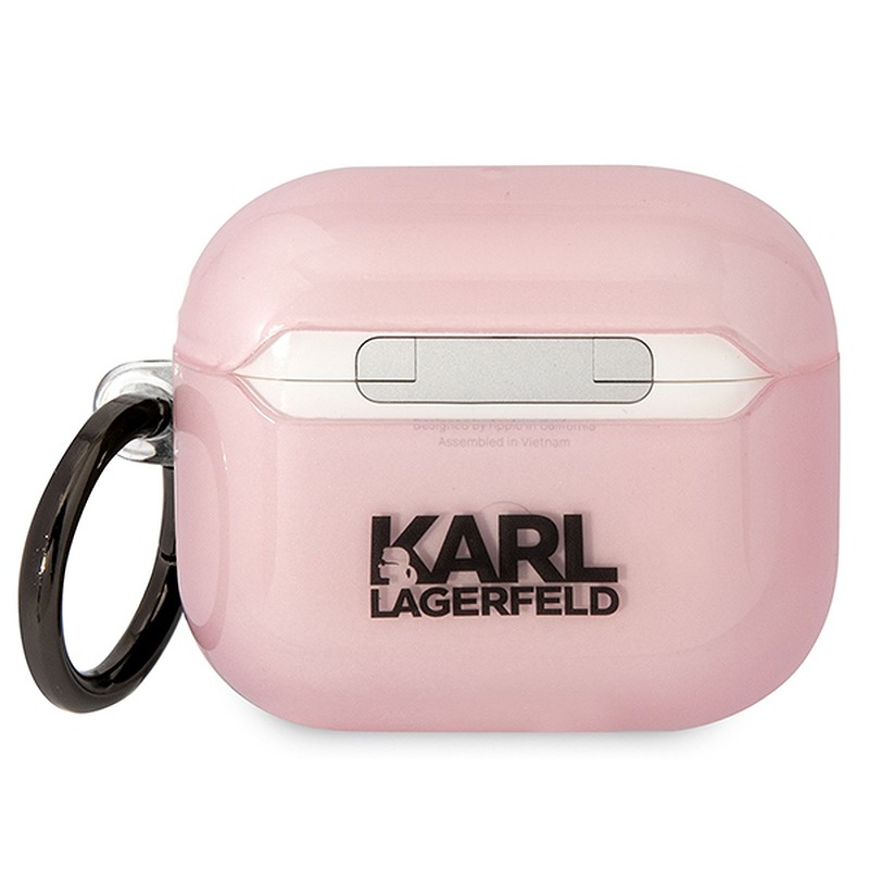 Karl Lagerfeld case for Airpods 3 KLA3HNCHTCP pink Ikonik Choupette - Billede 2