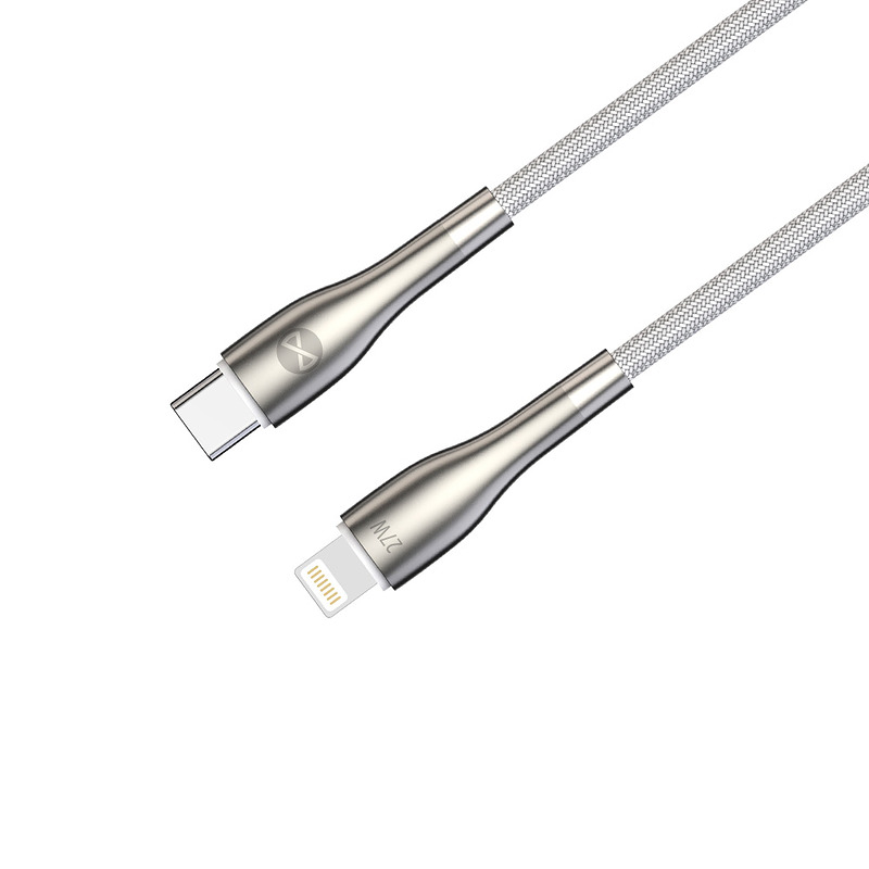 Forever Sleek cable USB-C - Lightning 1,0 m 27W white - Billede 3