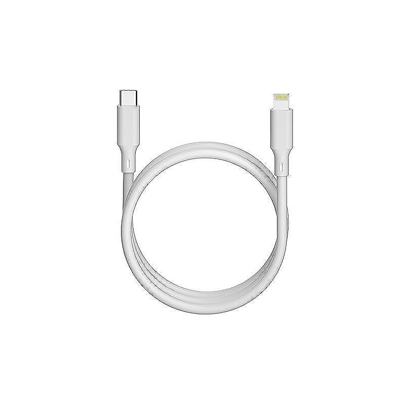 Forever recycling cable USB-C - Lightning 1,5m 3A KR12-CL-00 white - Billede 3