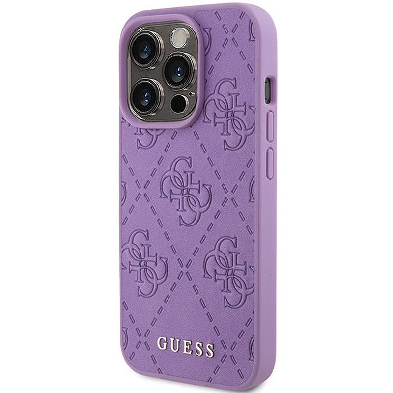 Guess case for iPhone 15 Pro 6,1" GUHCP15LP4EPMU light purple HC PU Quilted 4G Classic - Billede 2