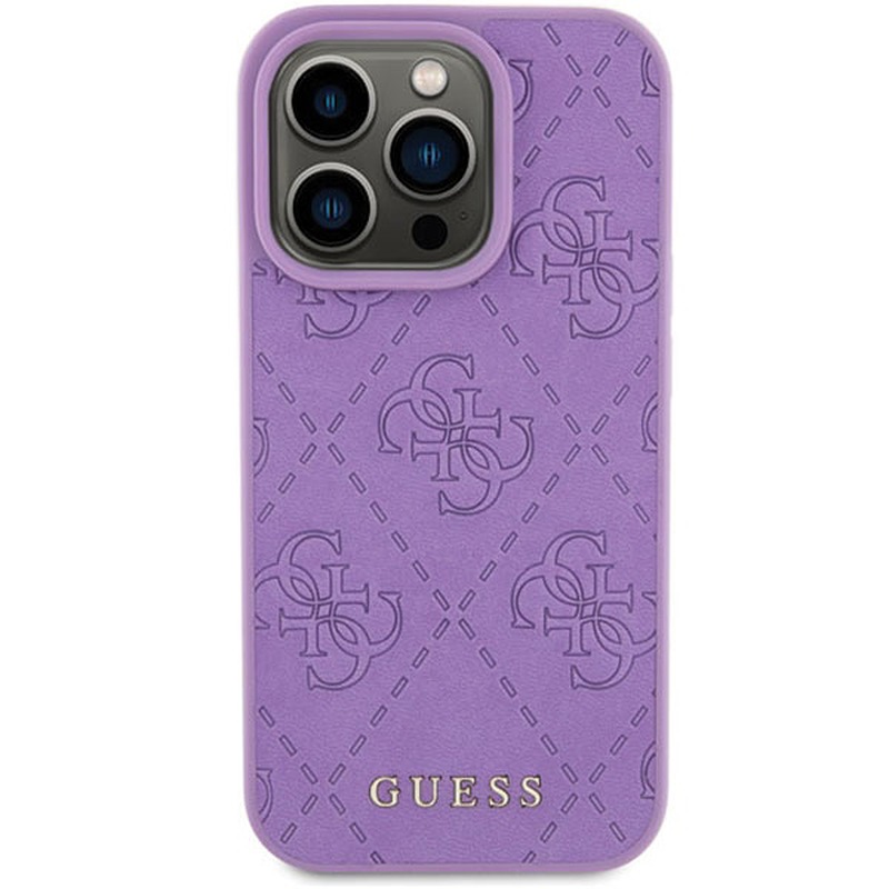Guess case for iPhone 15 Pro 6,1" GUHCP15LP4EPMU light purple HC PU Quilted 4G Classic - Billede 3