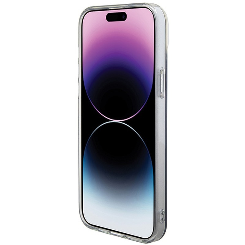 Guess case for iPhone 15 Pro 6,1" GUHMP15LHITSK black HC IML Magsafe Iridescent - Billede 5