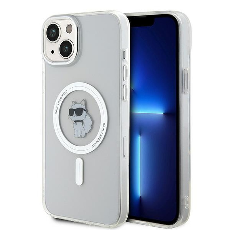 Karl Lagerfeld case for iPhone 15 Plus 6,7" KLHMP15MHFCCNOT transparent HC Magsafe IML C