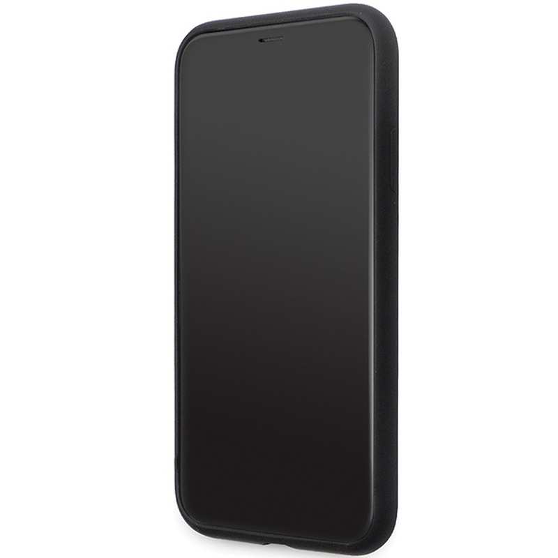 Karl Lagerfeld case for iPhone 11 KLHCN61SMHKNPK black HC Silicone Ikonik Metal Pin - Billede 5