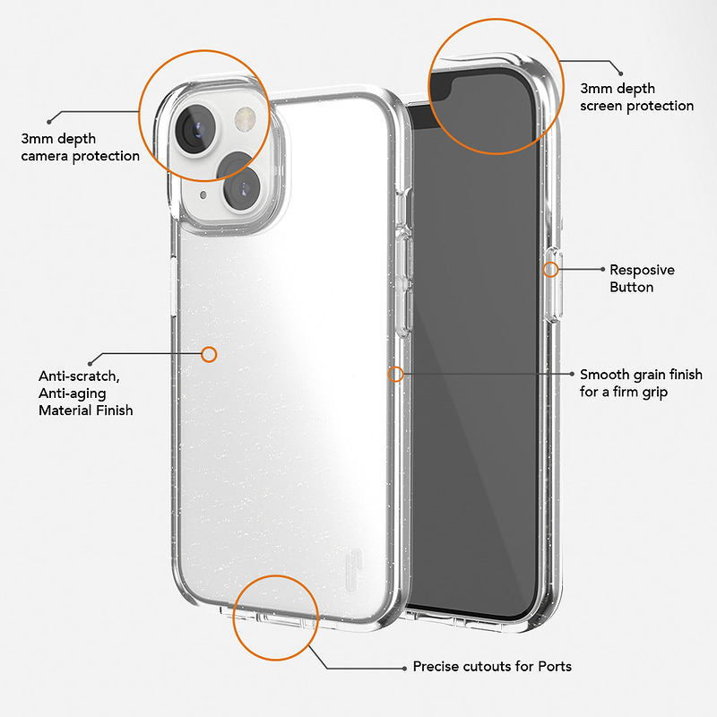 Ugly Rubber Vogue case for iPhone X / Xs clear - Billede 5