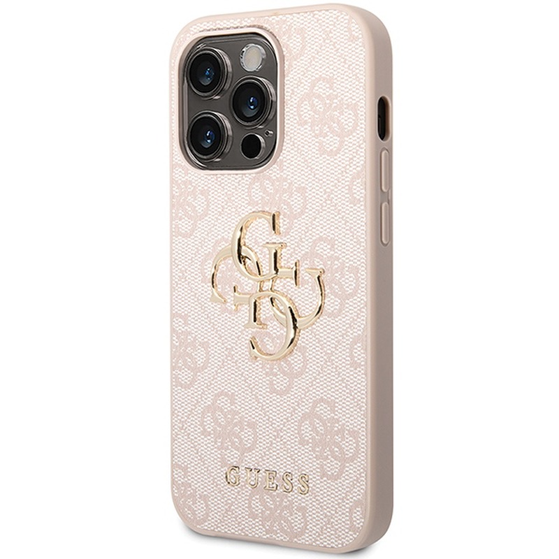 Guess case for iPhone 15 Pro Max 6,7" GUHCP15X4GMGPI pink hardcase 4G Big Metal Logo - Billede 2