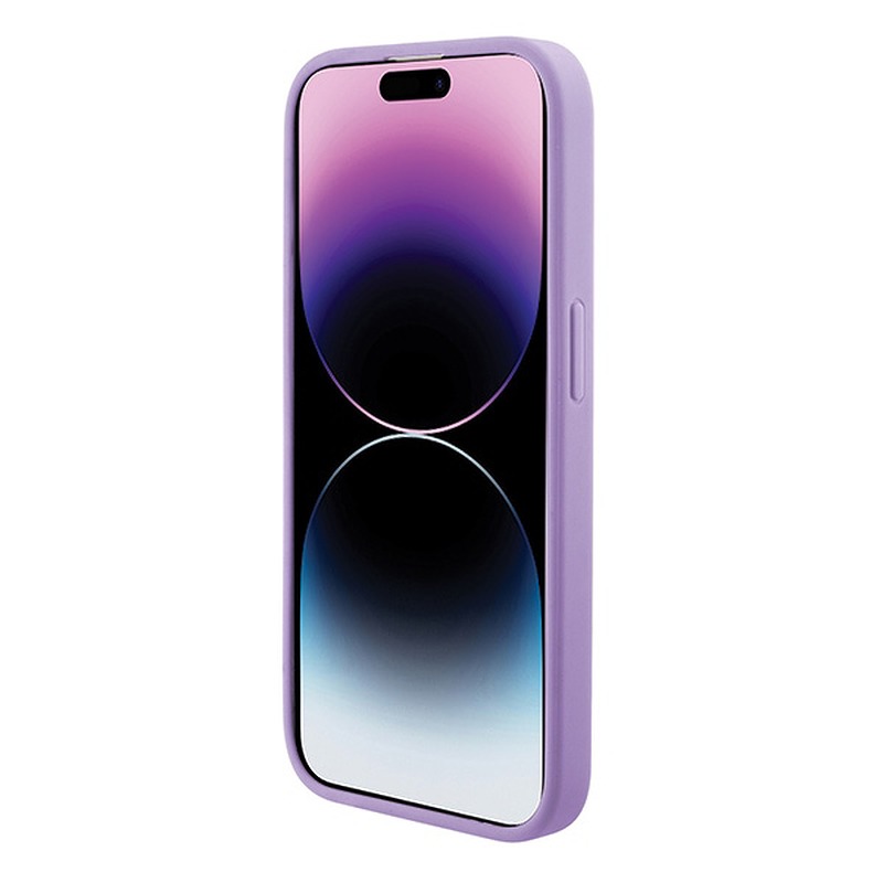 Guess case for iPhone 15 6,1" GUHMP15SPSAHMCU purple hardcase Saffiano MagSafe - Billede 5
