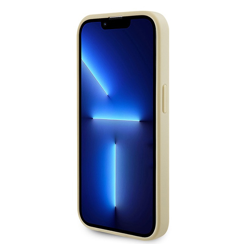 Guess case for iPhone 15 Pro Max 6,7" GUHMP15XPSAHMCB gold hardcase Saffiano MagSafe - Billede 5