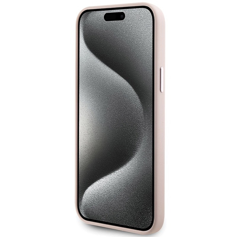 Karl Lagerfeld case for iPhone 15 Plus 6,7" KLHCP15MSMHCNPP pink HC SILICONE C METAL PIN - Billede 5
