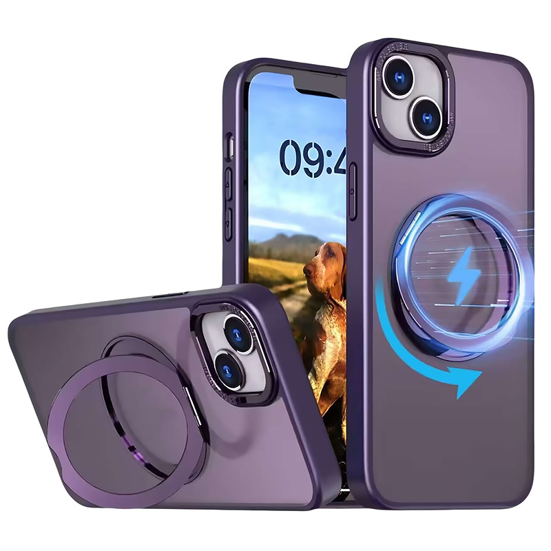 Mag Ring Rotating case for iPhone 12 / 12 Pro 6,1" purple - Billede 2