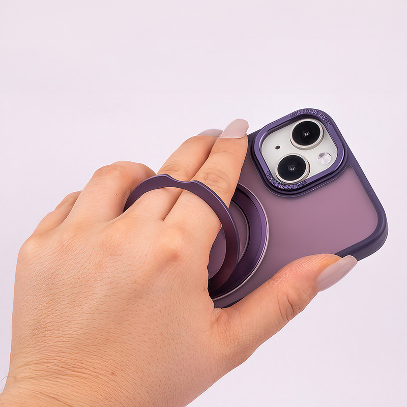 Mag Ring Rotating case for iPhone 12 / 12 Pro 6,1" purple - Billede 5