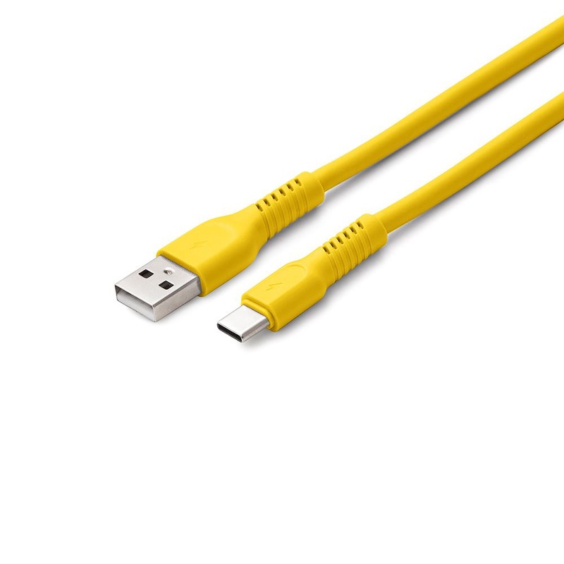 COLORUM cable USB-A - USB-C 1,8m 3A CK60-AC-05 xYellow - Billede 2