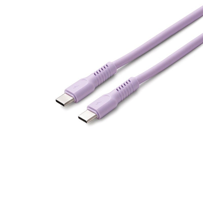 COLORUM cable USB-C - USB-C 1,8m 3A CK60-CC-09 xLavenda - Billede 2
