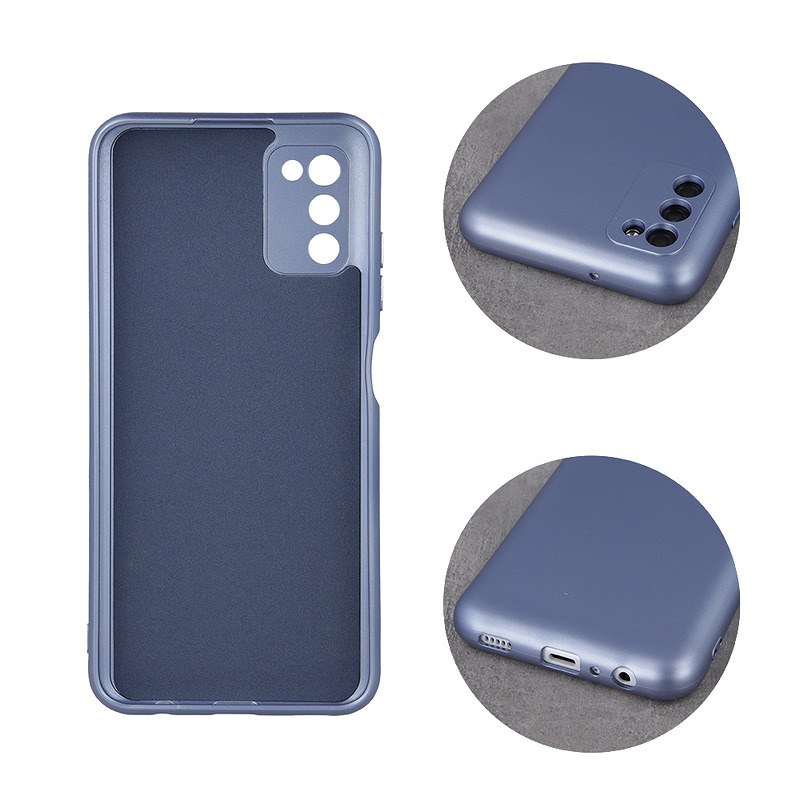 Metallic case for Samsung Galaxy A35 5G light blue - Billede 3
