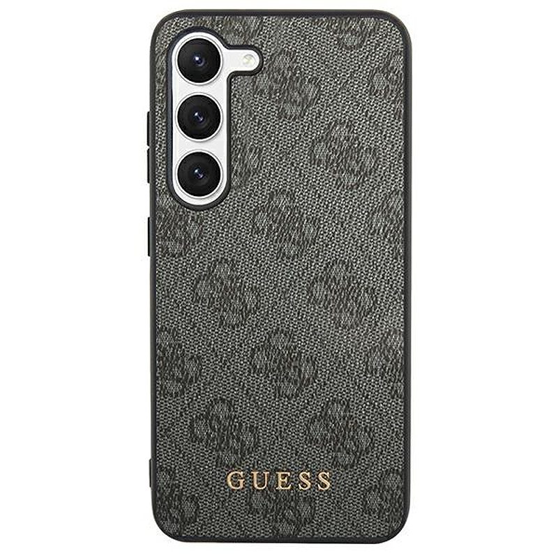 Guess case for Samsung Galaxy S24 Ultra S928 GUHCS24LG4GFGR black hardcase 4G Metal Gold Logo