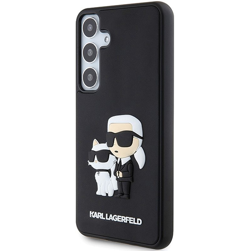 Karl Lagerfeld case for Samsung Galaxy S24 Plus KLHCS24M3DRKCNK black HC 3D RUBBER KC NFT - Billede 2
