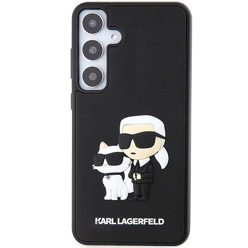 Karl Lagerfeld case for Samsung Galaxy S24 Plus KLHCS24M3DRKCNK black HC 3D RUBBER KC NFT - Billede 3