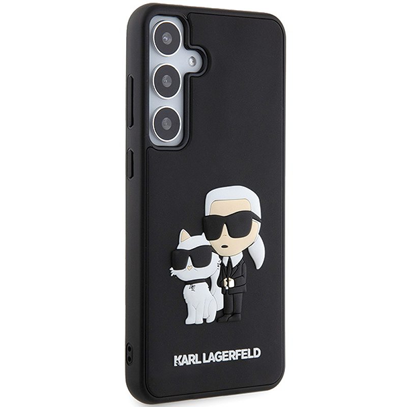 Karl Lagerfeld case for Samsung Galaxy S24 Plus KLHCS24M3DRKCNK black HC 3D RUBBER KC NFT - Billede 4