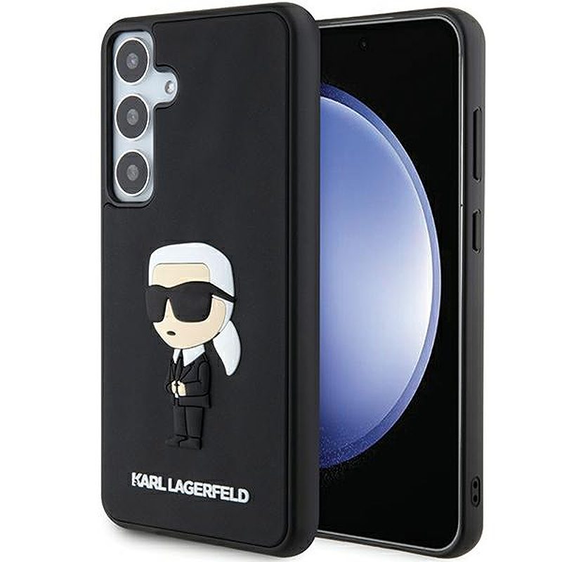 Karl Lagerfeld case for Samsung Galaxy S24 Plus KLHCS24M3DRKINK black HC 3D RUBBER IKONIK NFT