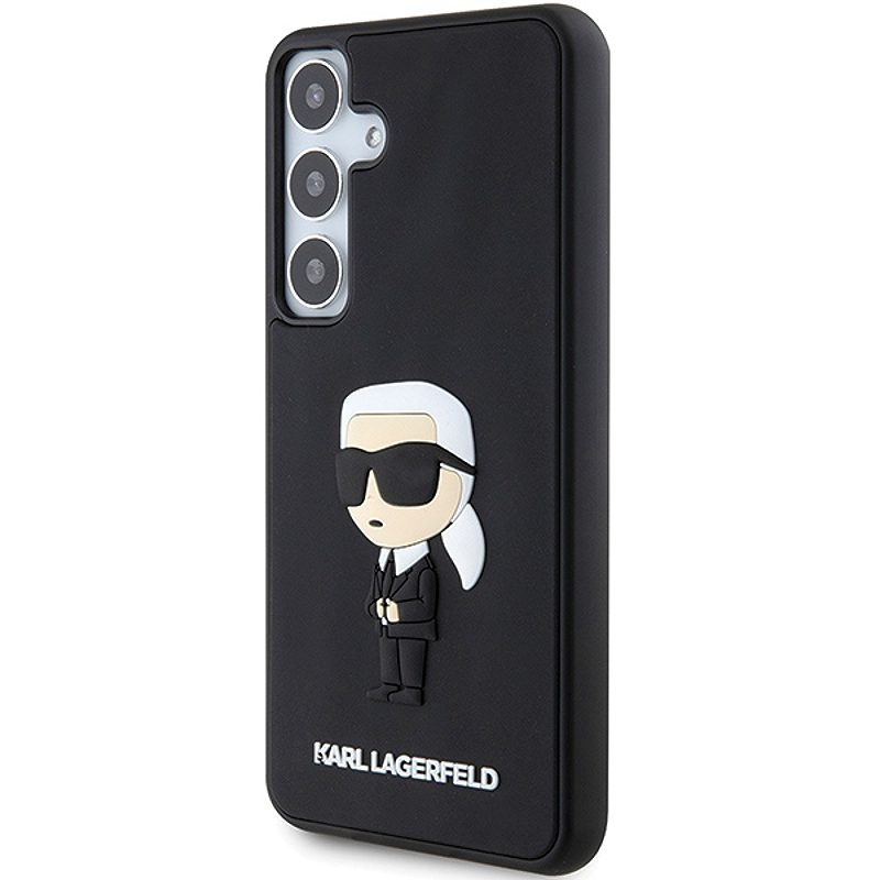 Karl Lagerfeld case for Samsung Galaxy S24 Plus KLHCS24M3DRKINK black HC 3D RUBBER IKONIK NFT - Billede 2