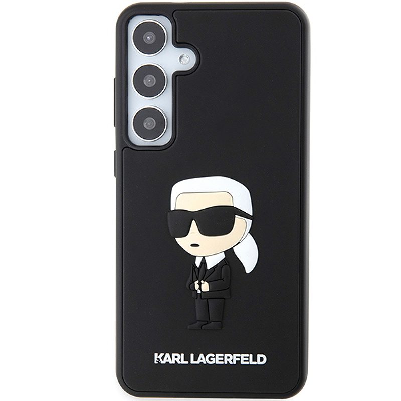 Karl Lagerfeld case for Samsung Galaxy S24 Plus KLHCS24M3DRKINK black HC 3D RUBBER IKONIK NFT - Billede 3