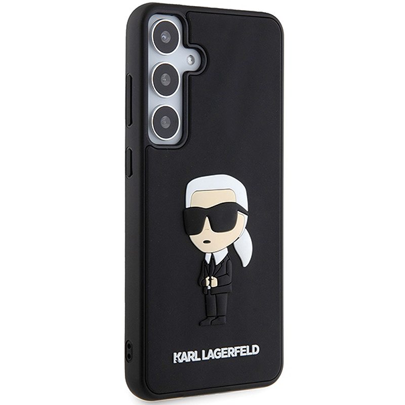 Karl Lagerfeld case for Samsung Galaxy S24 Plus KLHCS24M3DRKINK black HC 3D RUBBER IKONIK NFT - Billede 4