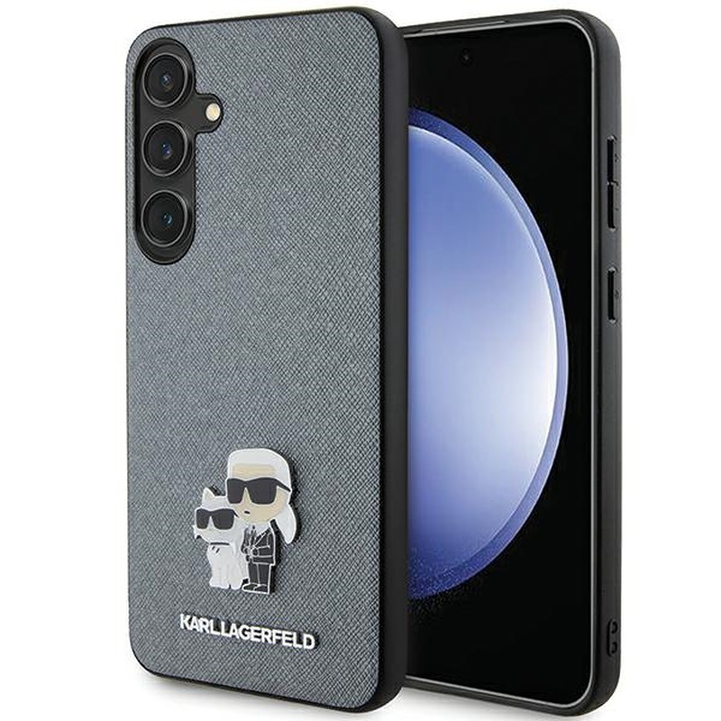 Karl Lagerfeld case for Samsung Galaxy S24 Plus KLHCS24MPSAKCMPG gray HC SAFFIANO KC PIN