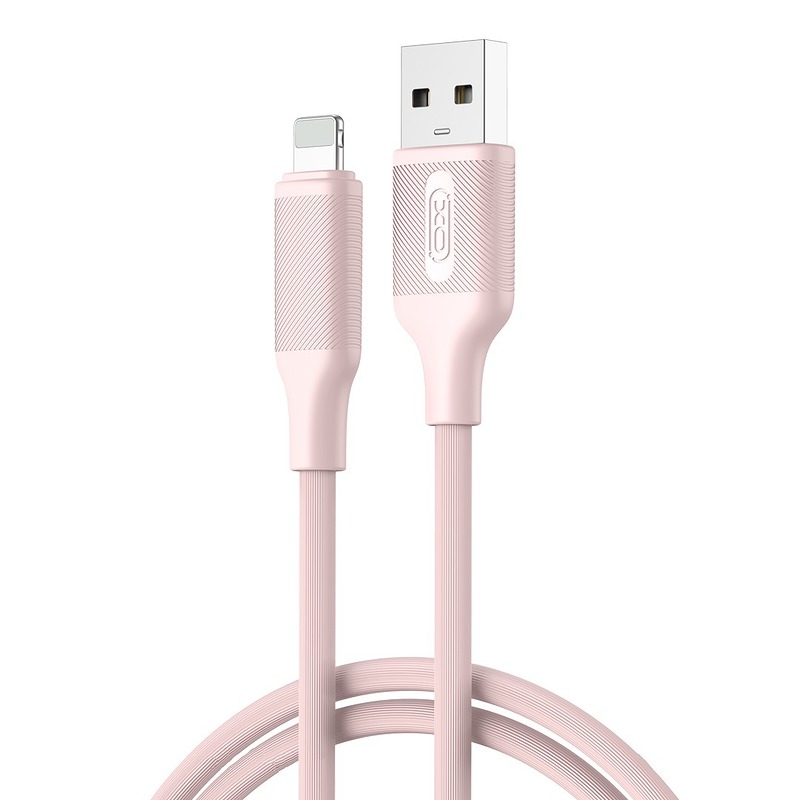XO cable NB265 USB - Lightning  1,0m 2,4A pink